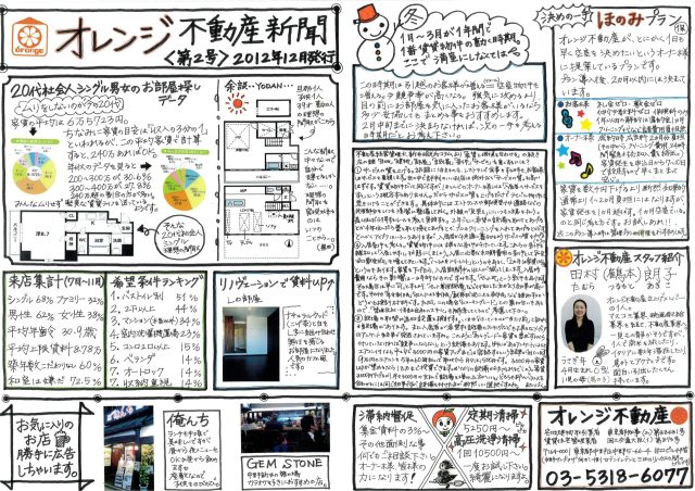 オレンジ不動産賃貸新聞（2012年冬）