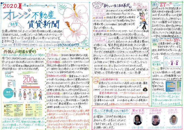オレンジ不動産賃貸新聞（2020年夏）