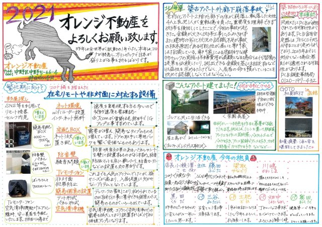 オレンジ不動産賃貸新聞（2021年新春）